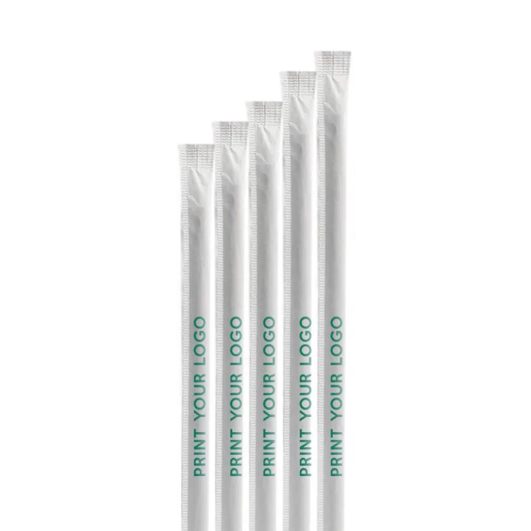 Custom Print ECO-Friendly Paper Wrapped Drink Straws