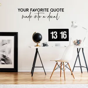 Custom Vinyl Wall Decals: Personalize Your Space with Unique Quotes Stickers