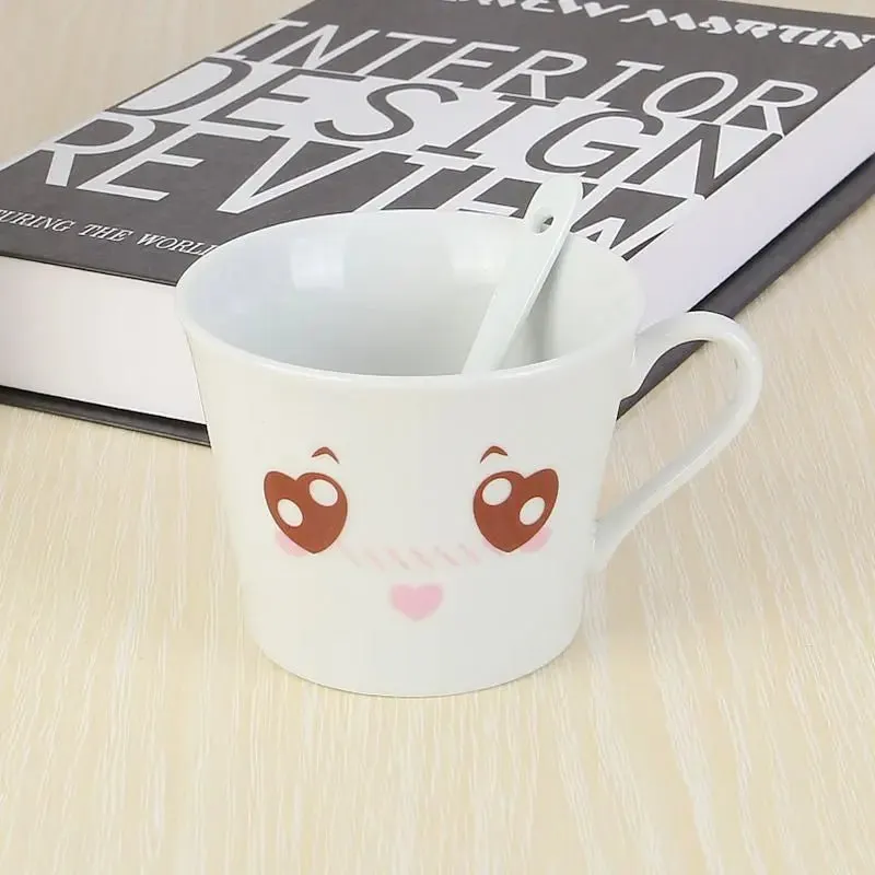 Cute Smiling Face Cartoon Coffee Mugs