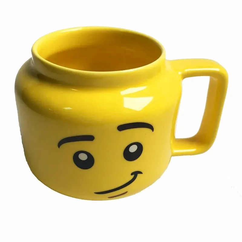 Cute Smiling Face Cartoon Coffee Mugs