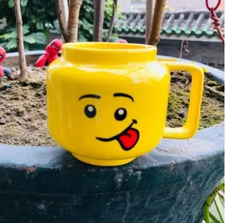 Cute Smiling Face Cartoon Coffee Mugs