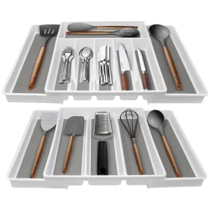 Cutlery Organizer & Utensil Tray Set