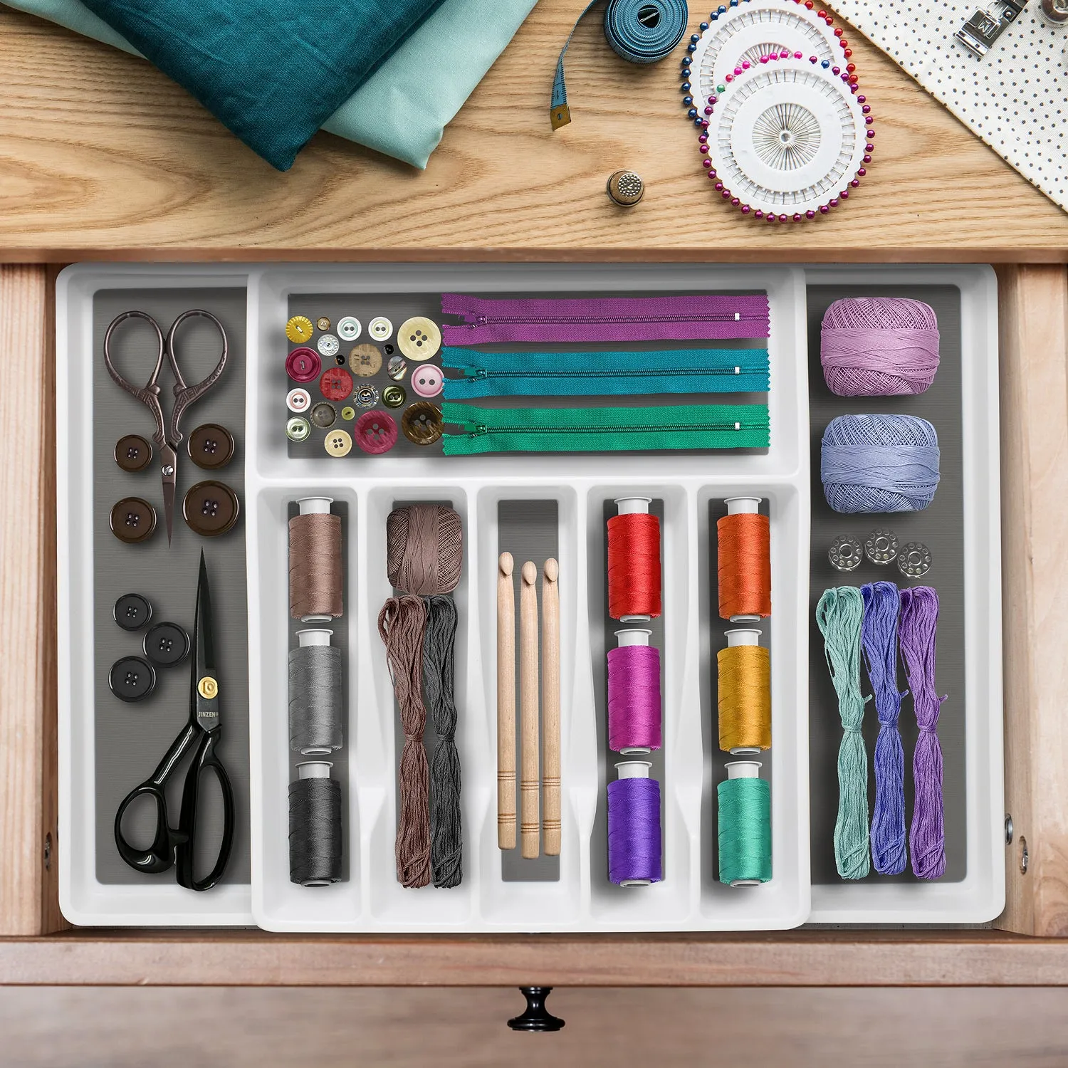 Cutlery Organizer & Utensil Tray Set