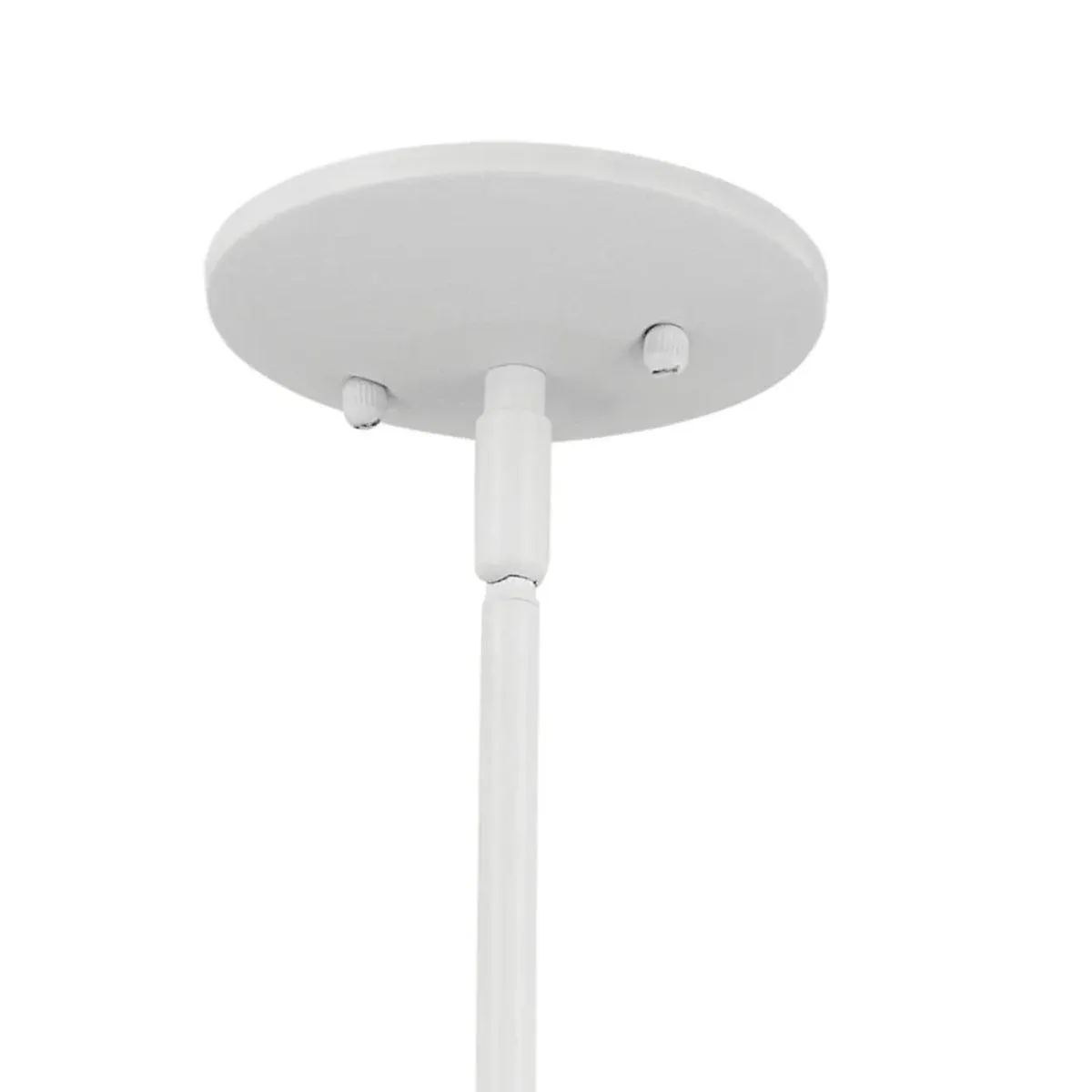 Deela 41" 8-Light Oval Chandelier 1-Tier, White Finish
