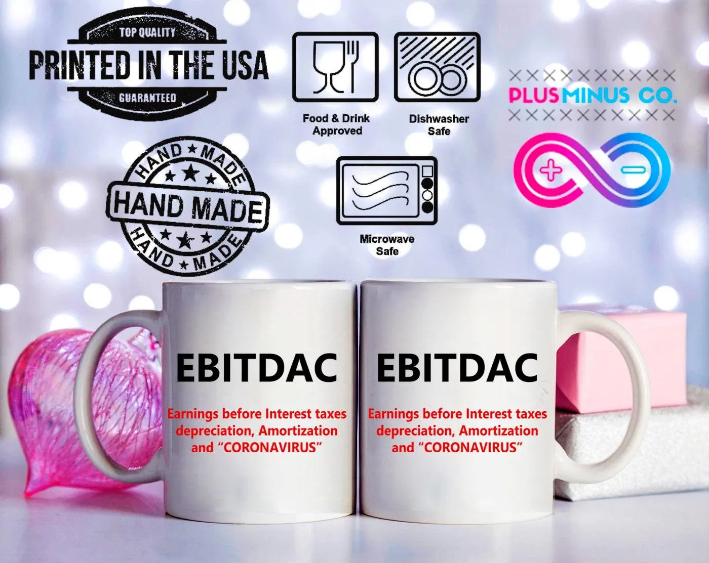 EBITDAC Mug || EBITDA After Corona Accountant Gift Mugs || Accounting Humor