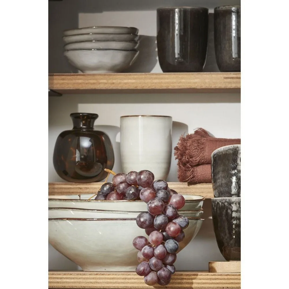 Edelman 23cm Grey Tabo Glazed Ceramic Bowl