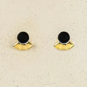 Erin Lightfoot: Earring Friend Studs Black