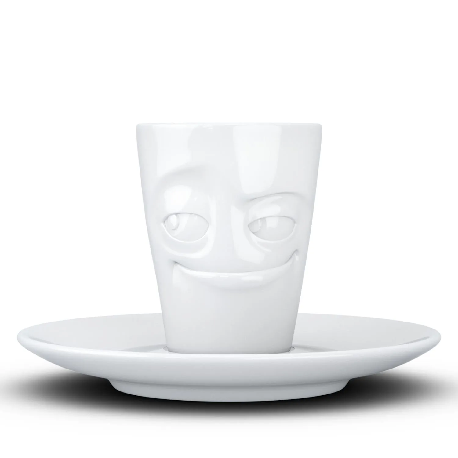 Espresso Cup with Saucer, Impish Face