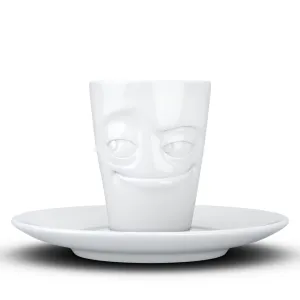 Espresso Cup with Saucer, Impish Face