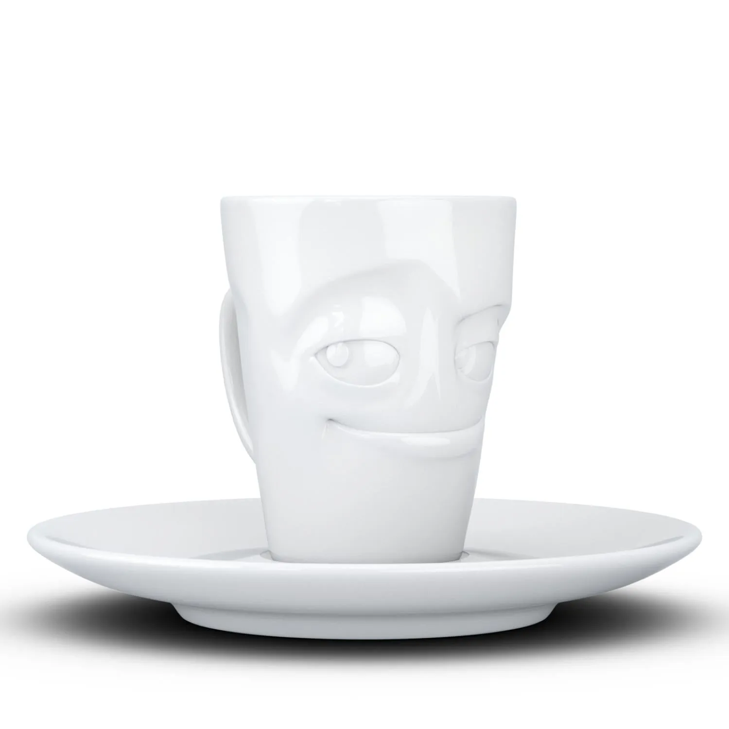 Espresso Cup with Saucer, Impish Face