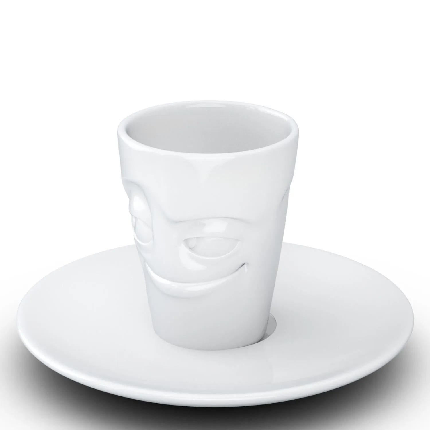 Espresso Cup with Saucer, Impish Face