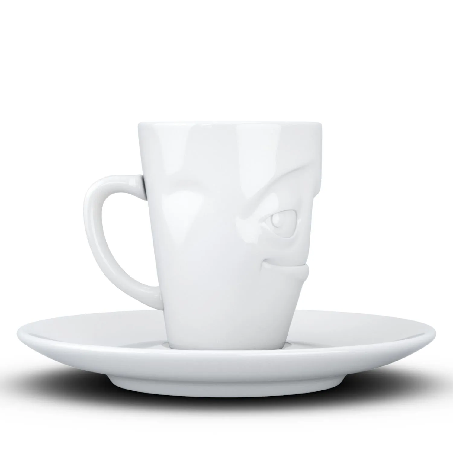 Espresso Cup with Saucer, Impish Face