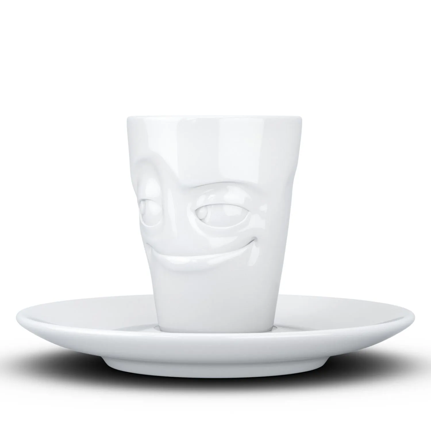 Espresso Cup with Saucer, Impish Face