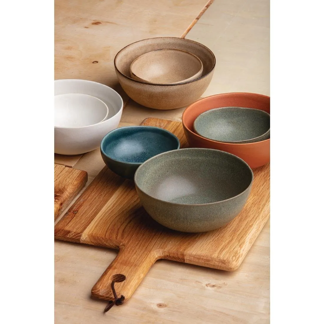 FC730 Olympia Build-a-Bowl Earth Deep Bowls 110mm (Pack of 12)