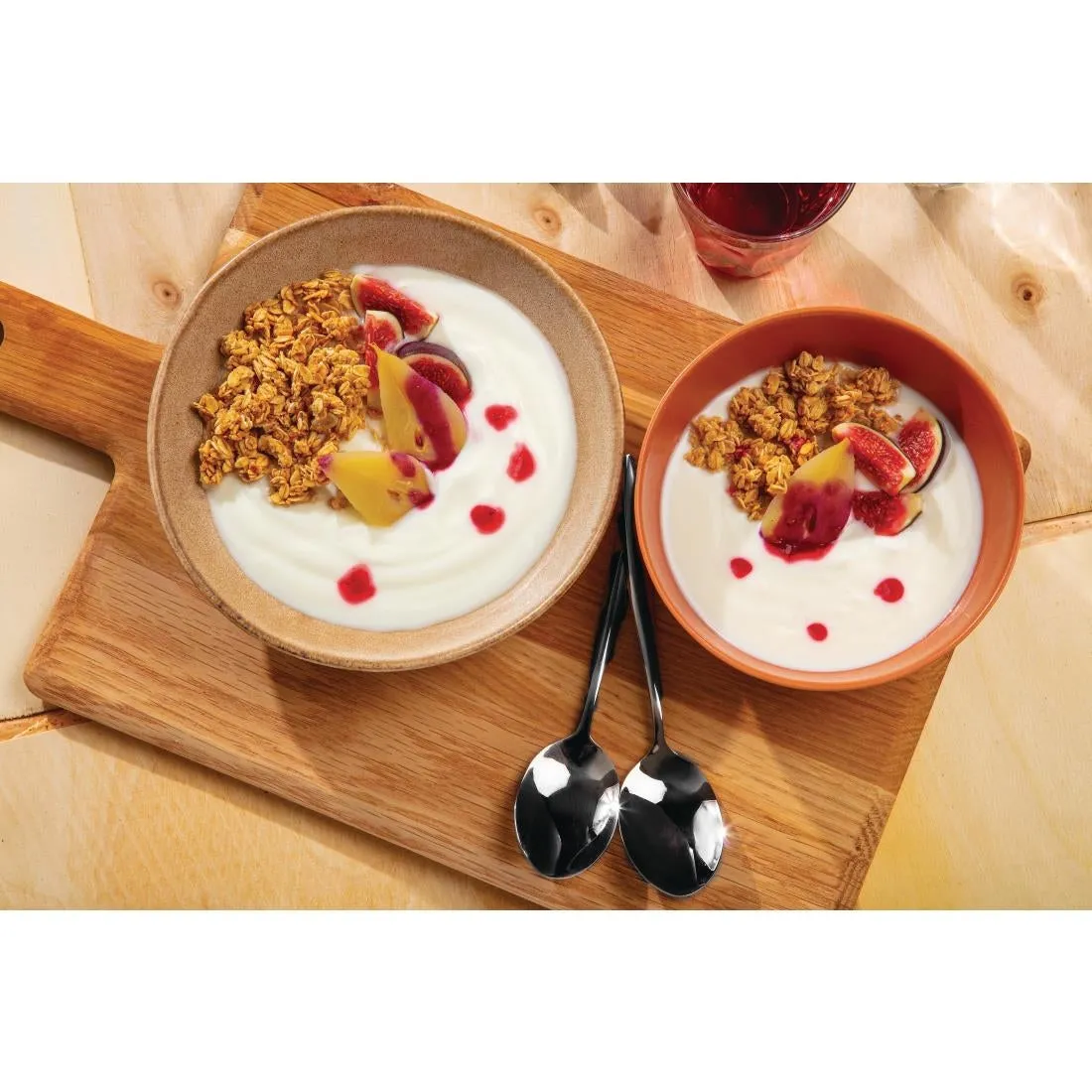 FC734 Olympia Build-a-Bowl Earth Flat Bowls 190mm (Pack of 6)