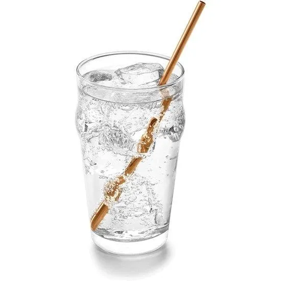 Fox Run Reusable Copper Drinking Straws Set