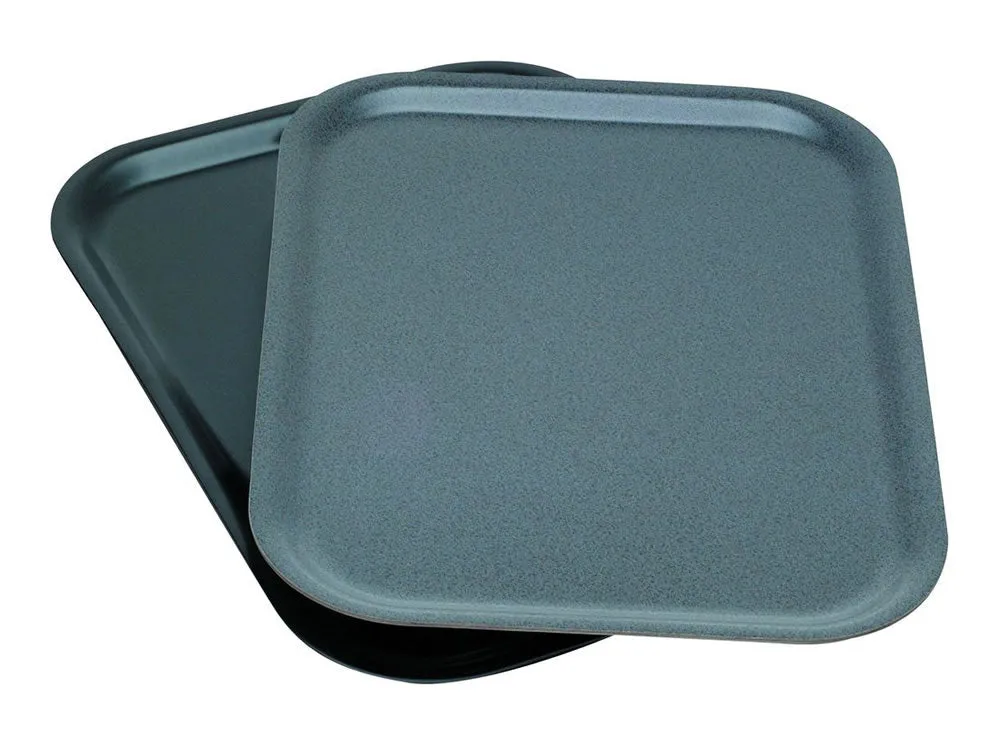 Genware PT4634BK Laminated Wood Tray 46 x 34cm - Black
