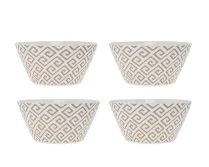 Geometric 6in Bowls Set 4