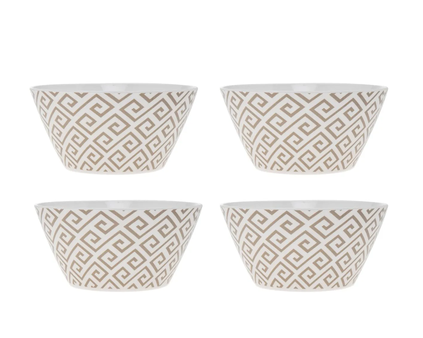 Geometric 6in Bowls Set 4