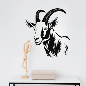 Graceful Goat Wall Decal - Bring Serenity to Your Space