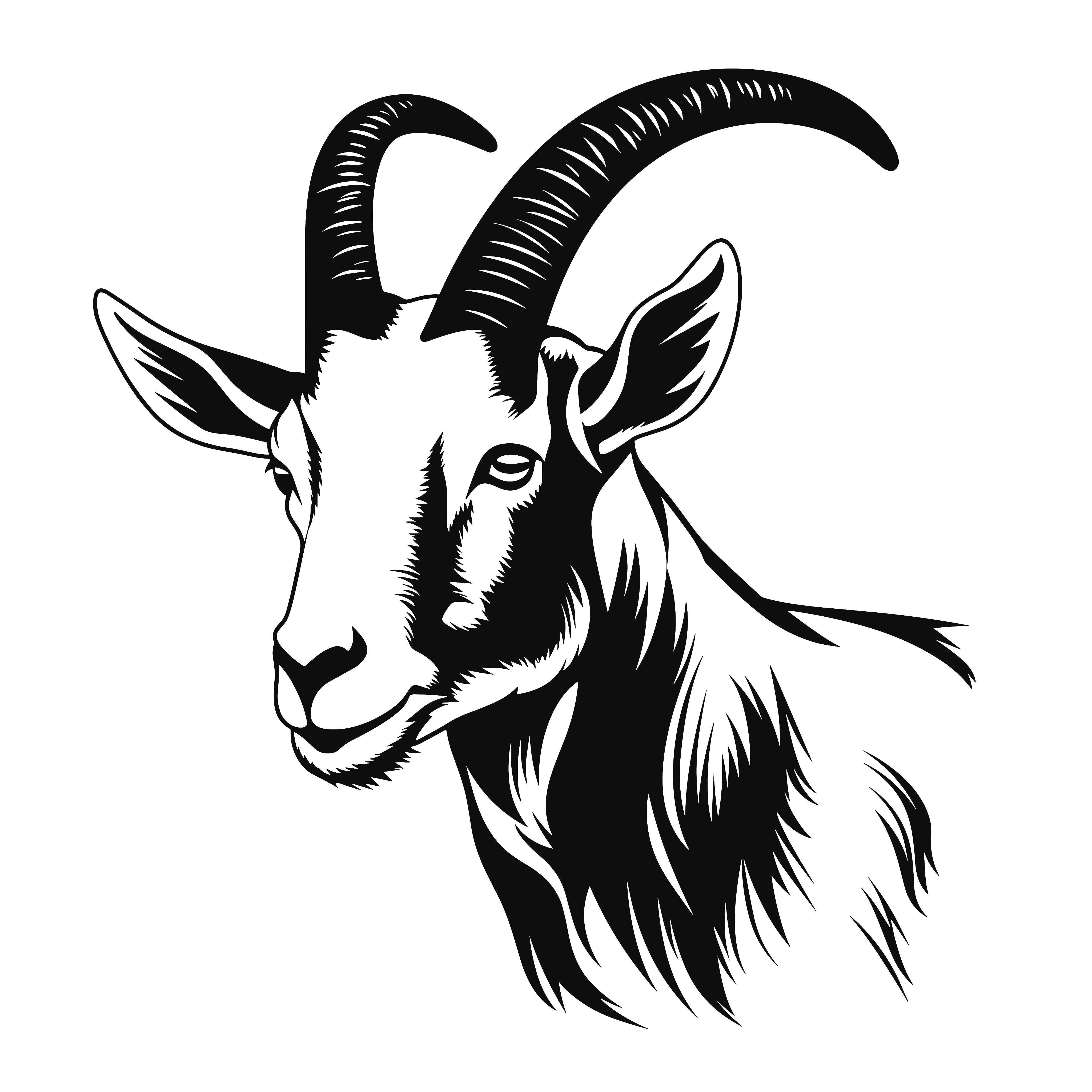 Graceful Goat Wall Decal - Bring Serenity to Your Space