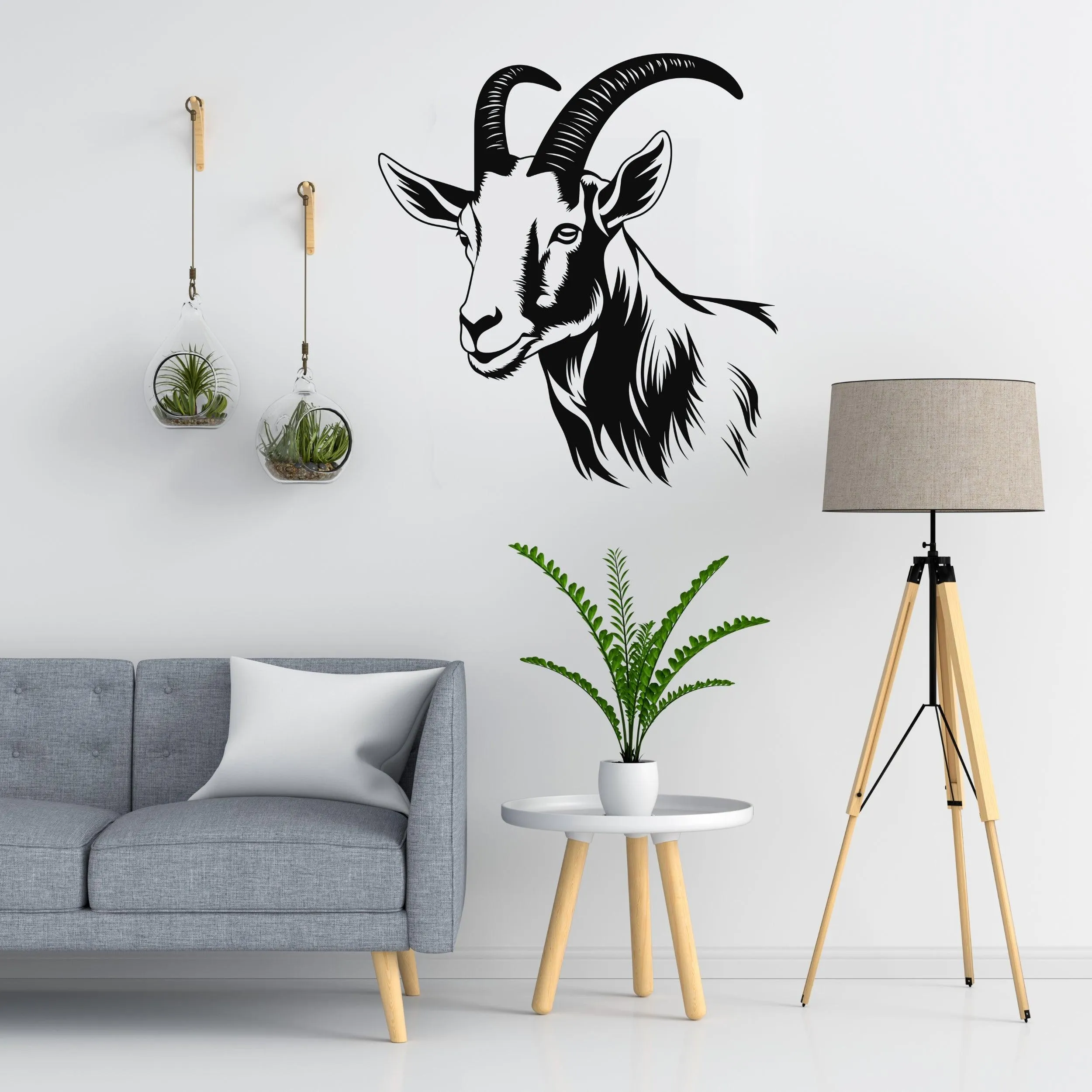 Graceful Goat Wall Decal - Bring Serenity to Your Space