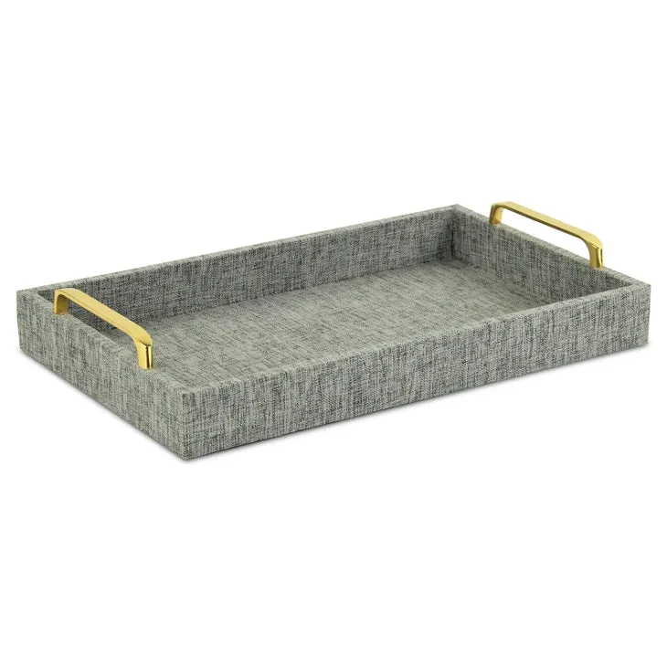 Gray Linen Tray
