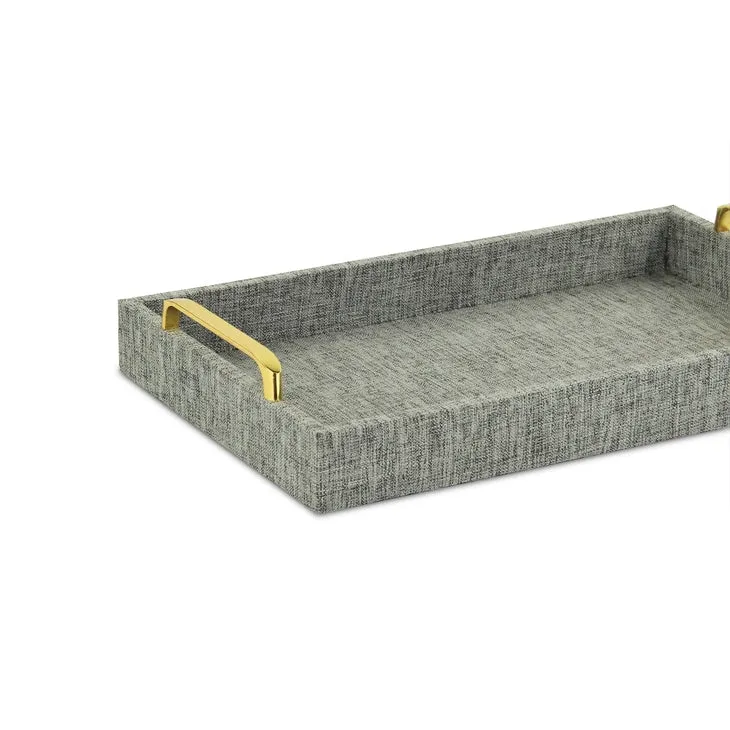 Gray Linen Tray