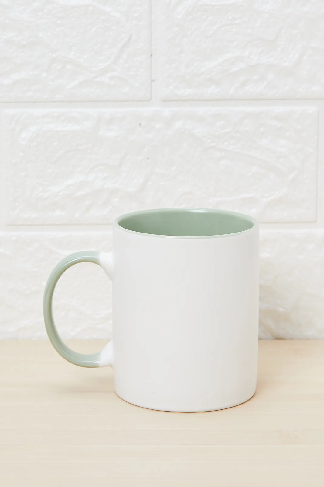 Green And White Hot Coffee Printed Mug