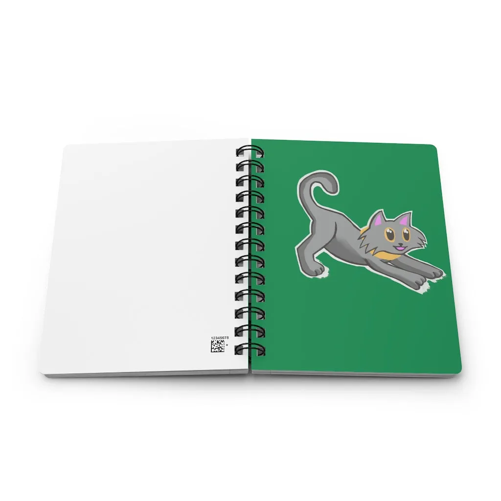Grey Kitty Spiral Bound Journal
