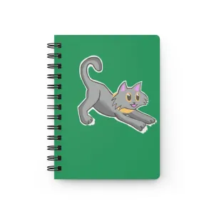 Grey Kitty Spiral Bound Journal