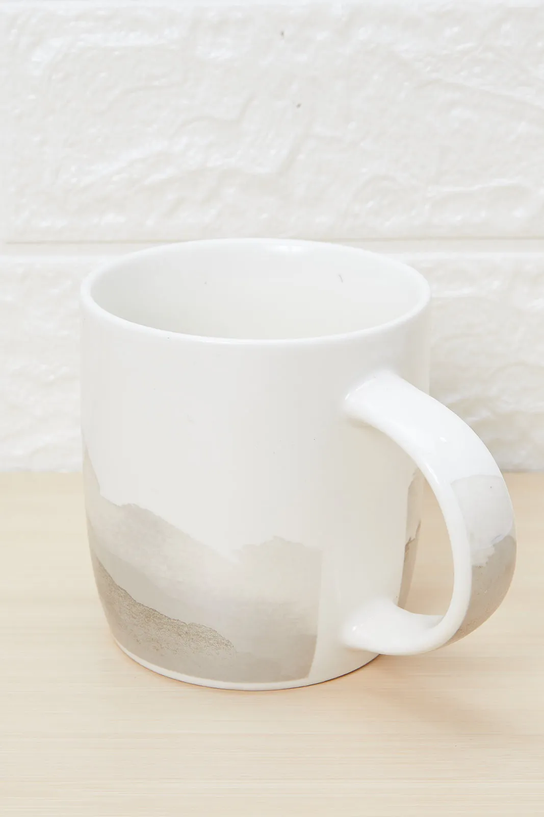 Grey Printed Gradient Mug
