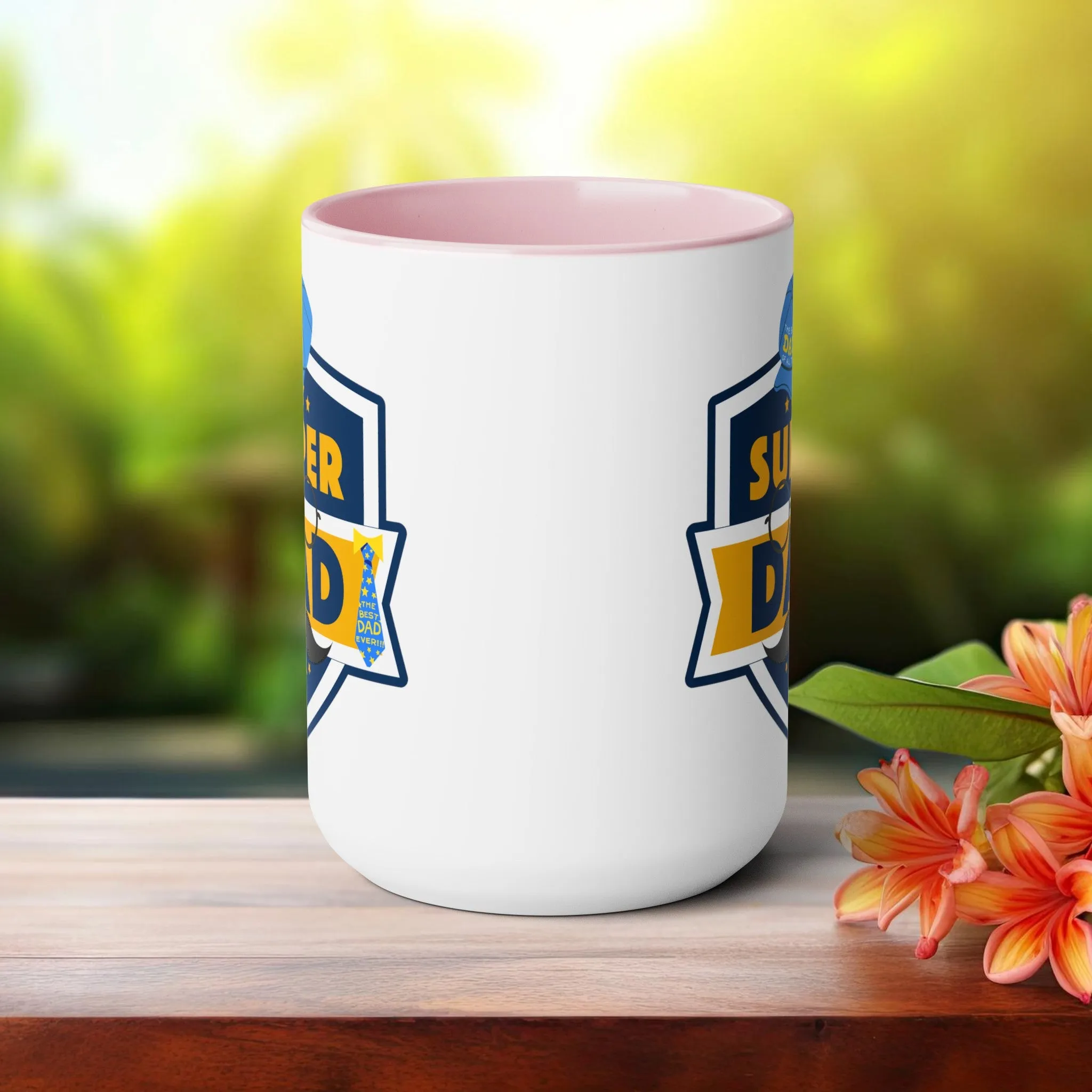 Happy father's dayTow-Tone Coffee Mug.15oz, Gift for Dad, Daddy's Coffee Mug