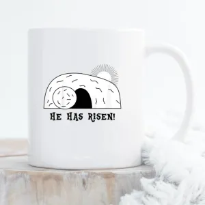 He Has Risen Mug - Christian Coffee Mugs - Bible Verse Mugs - Scripture Mugs - Religious Faith Gift - Gift For Christian - Ciaocustom