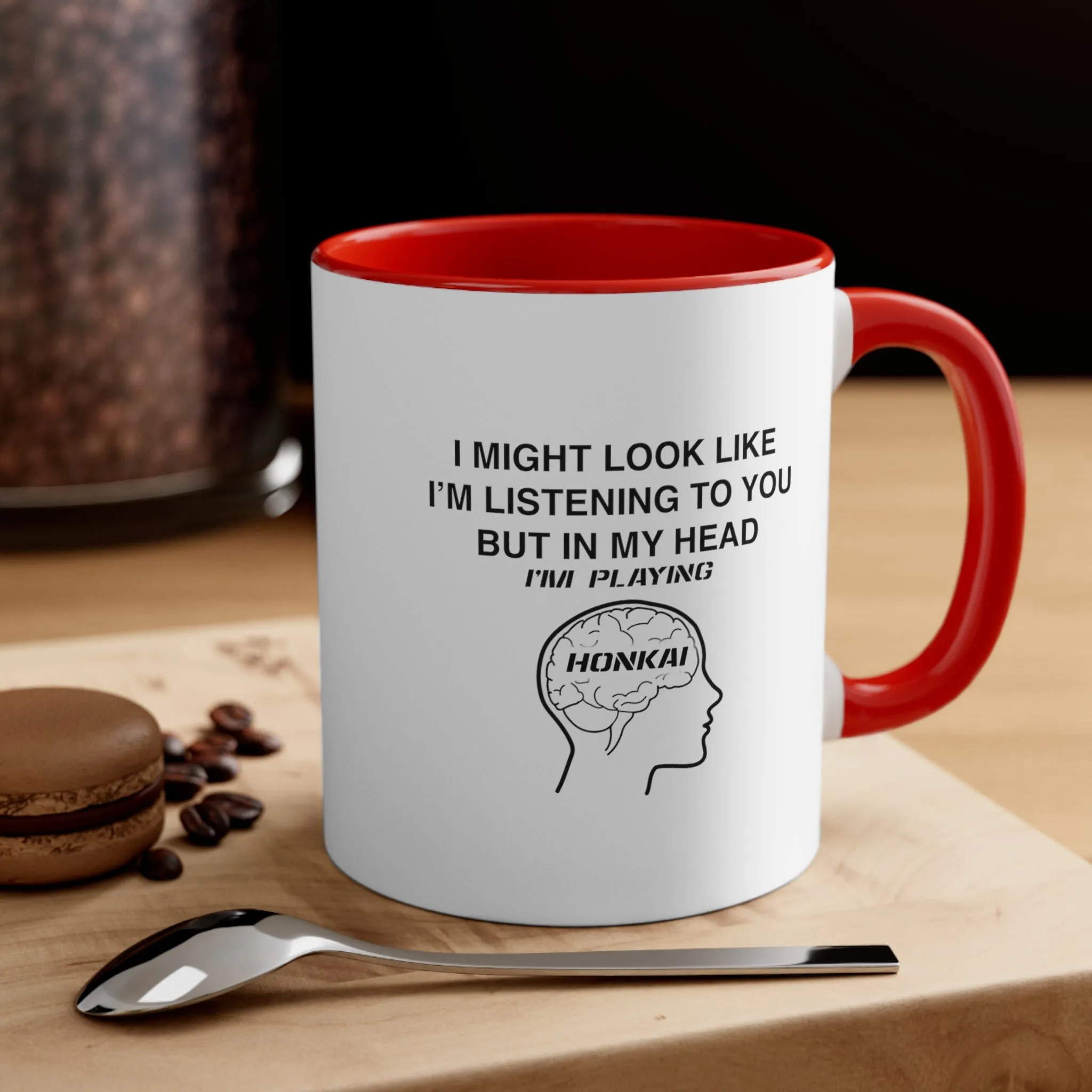 Honkai Funny Coffee Mug, 11oz Honkai Impact Honkai Starrail I Might Look Like I'm Listening Funny Humor Humour Joke Cup Birthday Christmas Valentine's