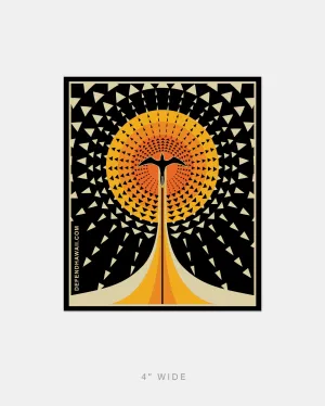 IWA SUNBURST Sticker