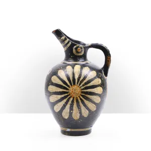 Kamares Style Jug Vase with Minoan Floral Painting