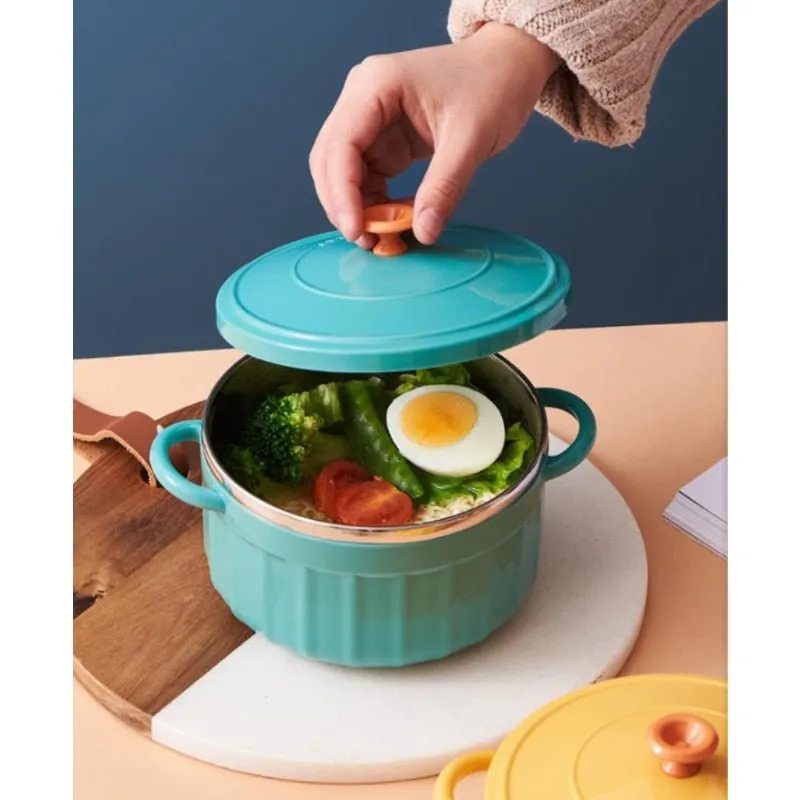 Kawaii Instant Ramen Bowl Set with Lid and Spoon