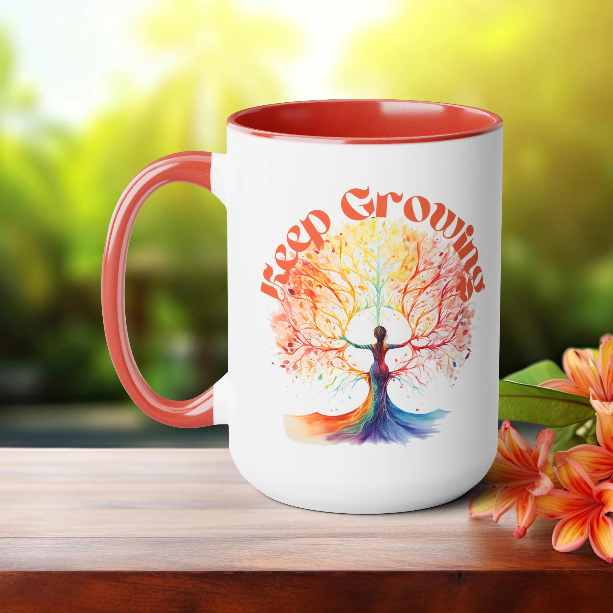 Keep Growing Yoga Coffee Mug, Cute Yoga Coffee Mug, Yoga lovers Coffee Mug, Yoga Instructor Gift, Gift For Yoga lover, Gift For Yogi.