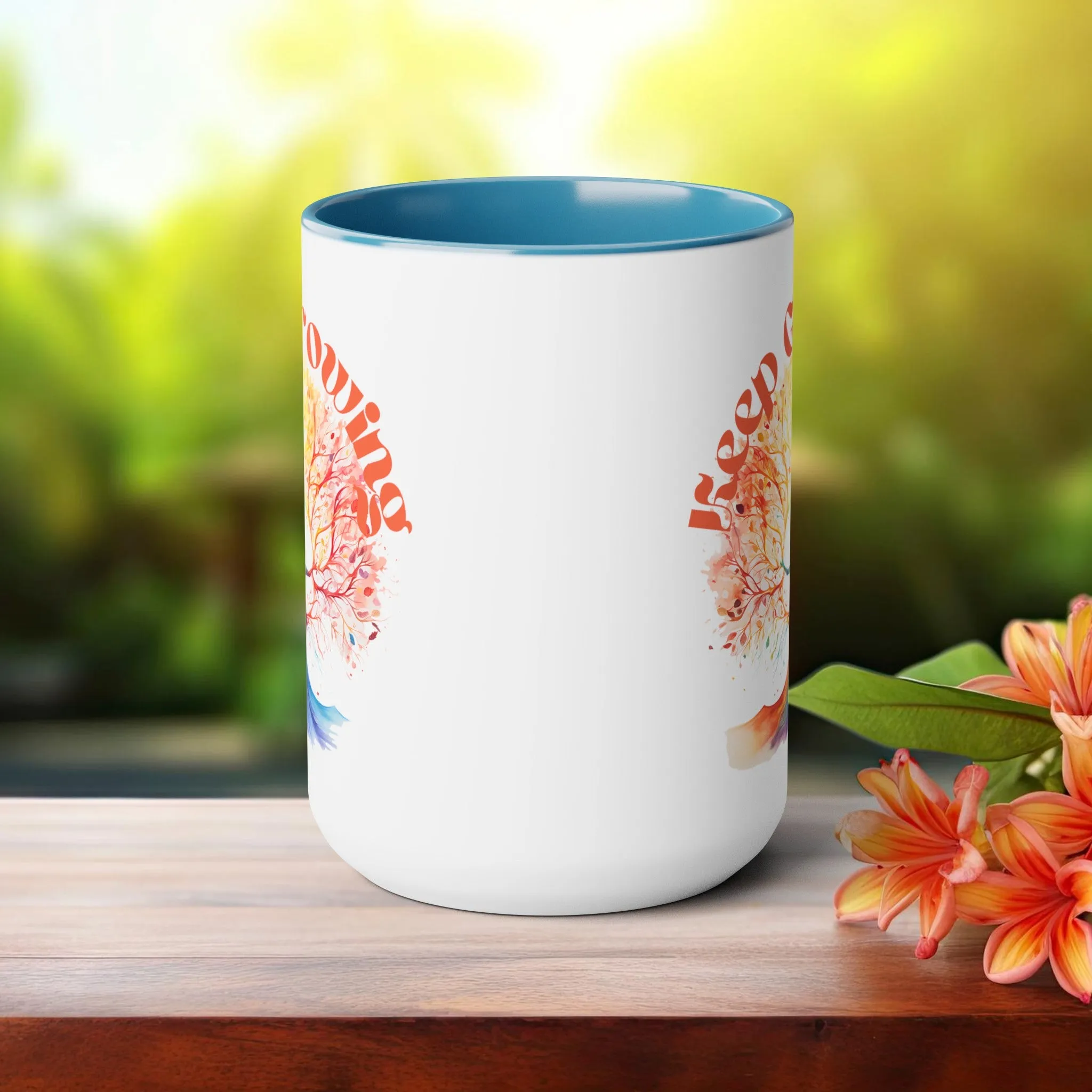Keep Growing Yoga Coffee Mug, Cute Yoga Coffee Mug, Yoga lovers Coffee Mug, Yoga Instructor Gift, Gift For Yoga lover, Gift For Yogi.