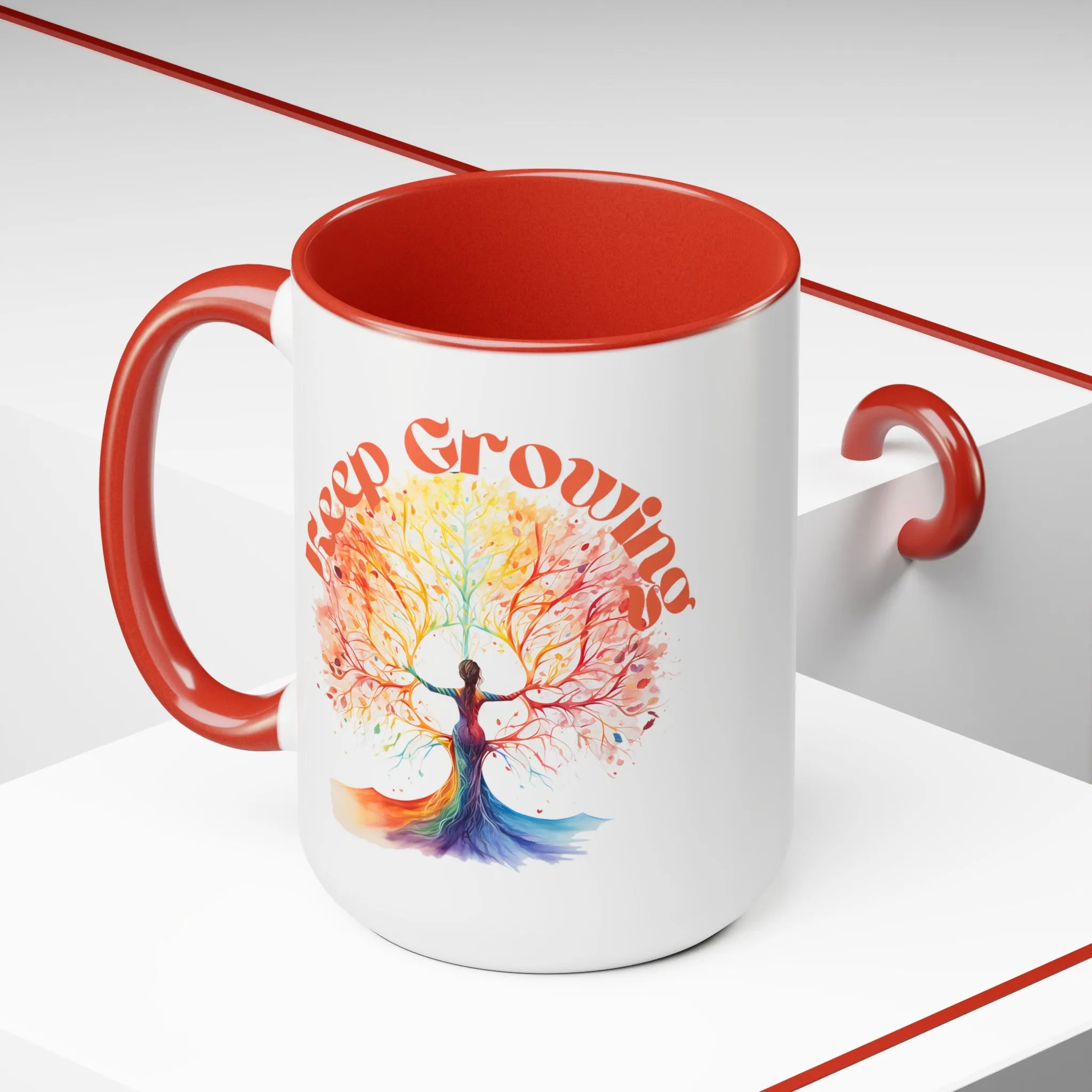Keep Growing Yoga Coffee Mug, Cute Yoga Coffee Mug, Yoga lovers Coffee Mug, Yoga Instructor Gift, Gift For Yoga lover, Gift For Yogi.