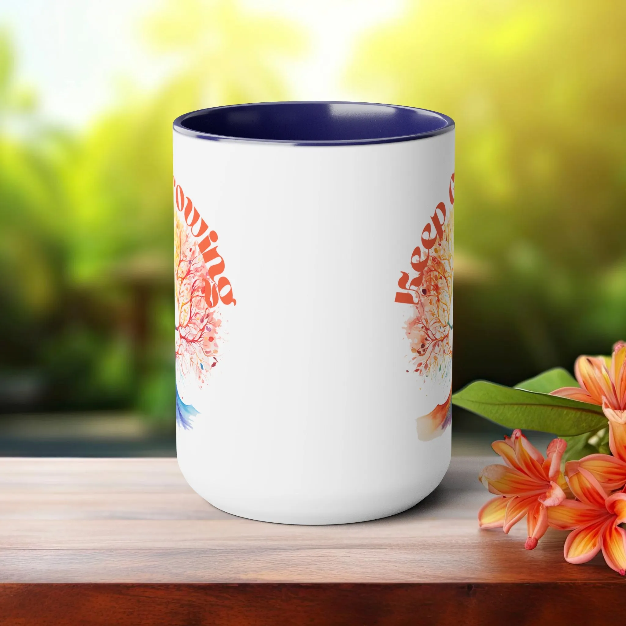 Keep Growing Yoga Coffee Mug, Cute Yoga Coffee Mug, Yoga lovers Coffee Mug, Yoga Instructor Gift, Gift For Yoga lover, Gift For Yogi.