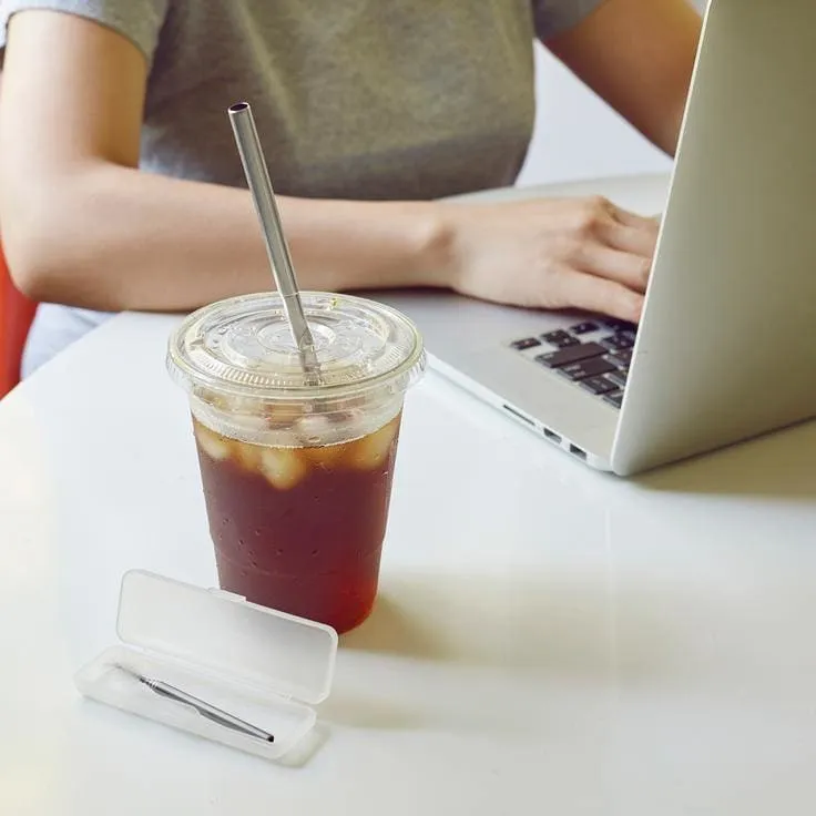 Kikkerland Travel Straw Set
