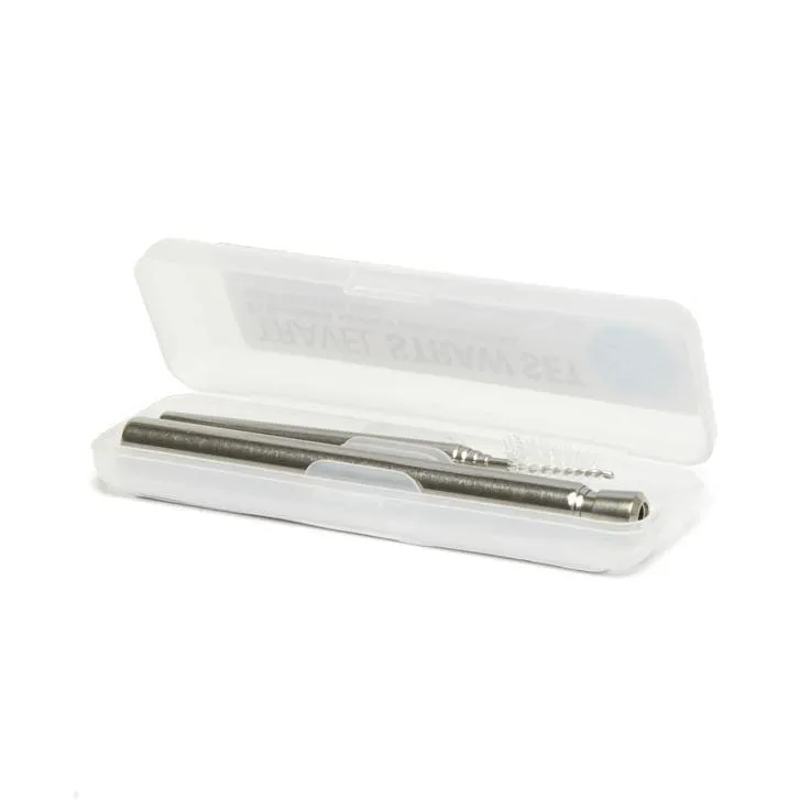 Kikkerland Travel Straw Set
