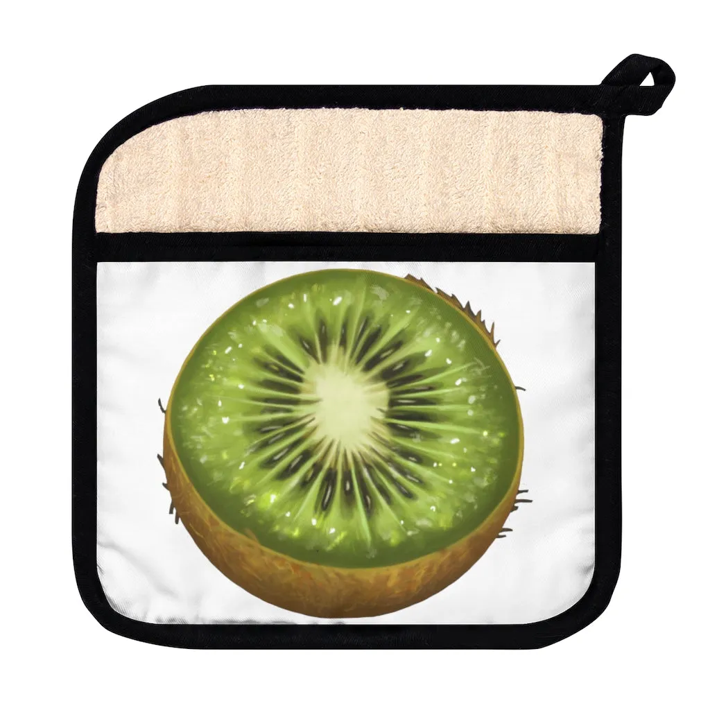 Kiwi Pot Holder with Pocket