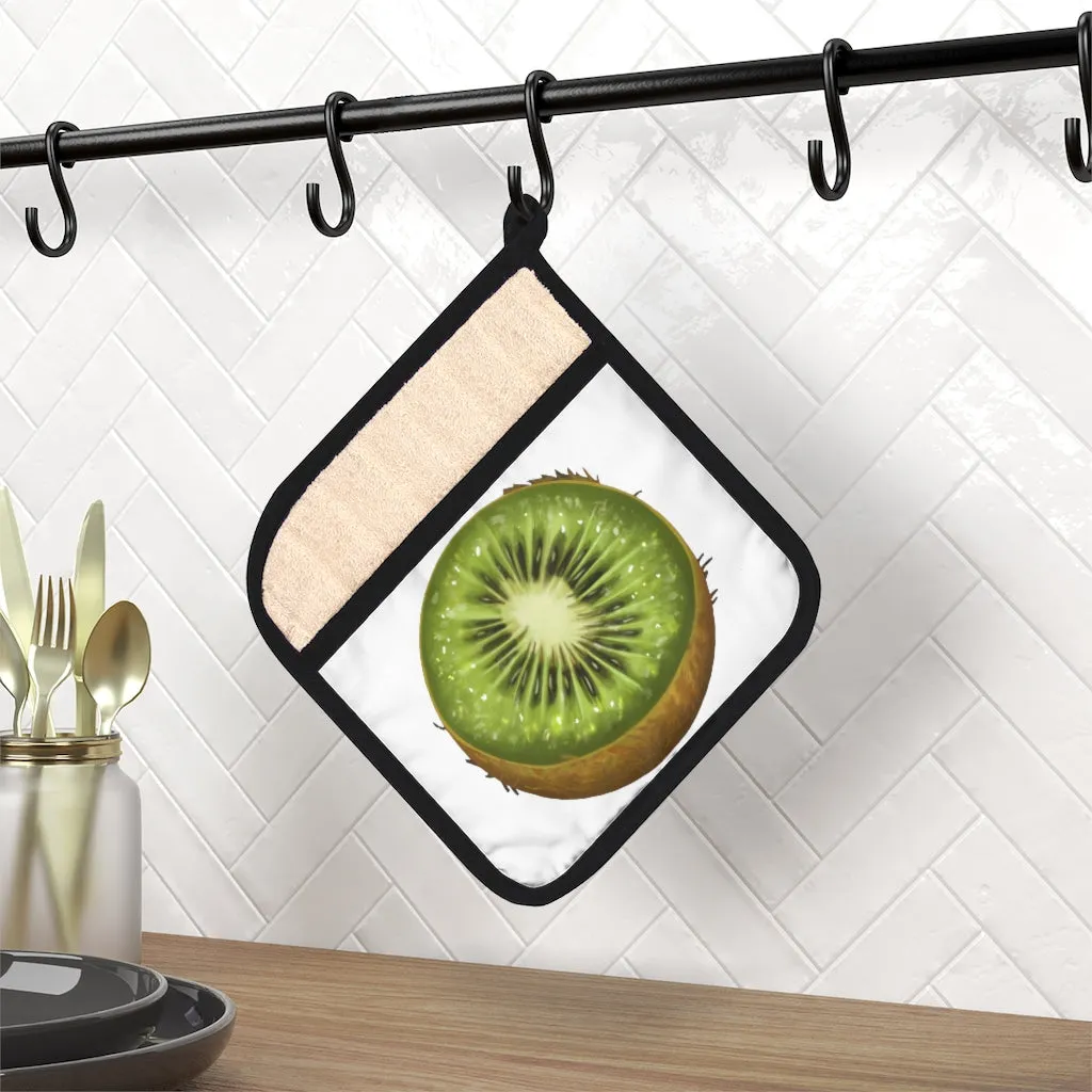 Kiwi Pot Holder with Pocket