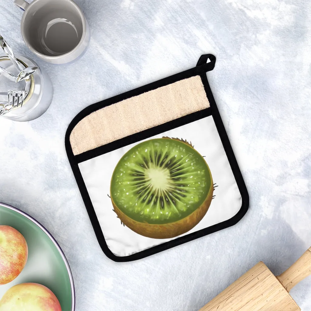 Kiwi Pot Holder with Pocket