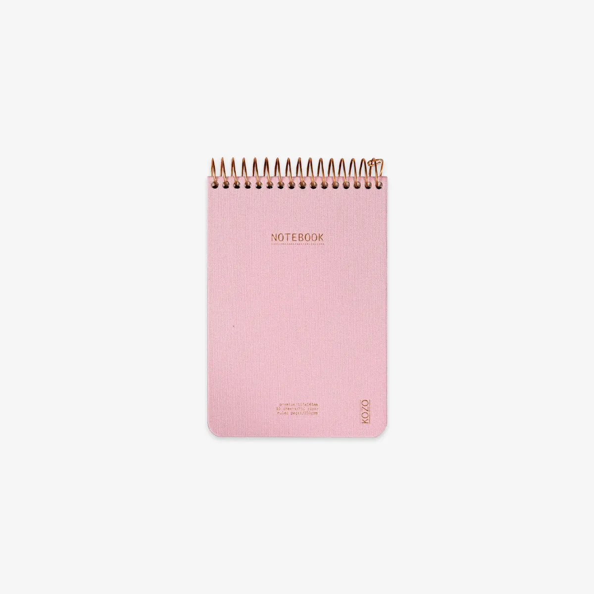 KOZO SPIRAL-BOUND NOTEBOOK A6 // DUSTY PINK