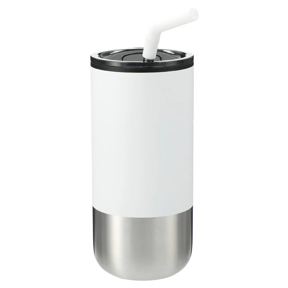 Lagom Insulated 16oz Stainless Steel Tumbler with Straw