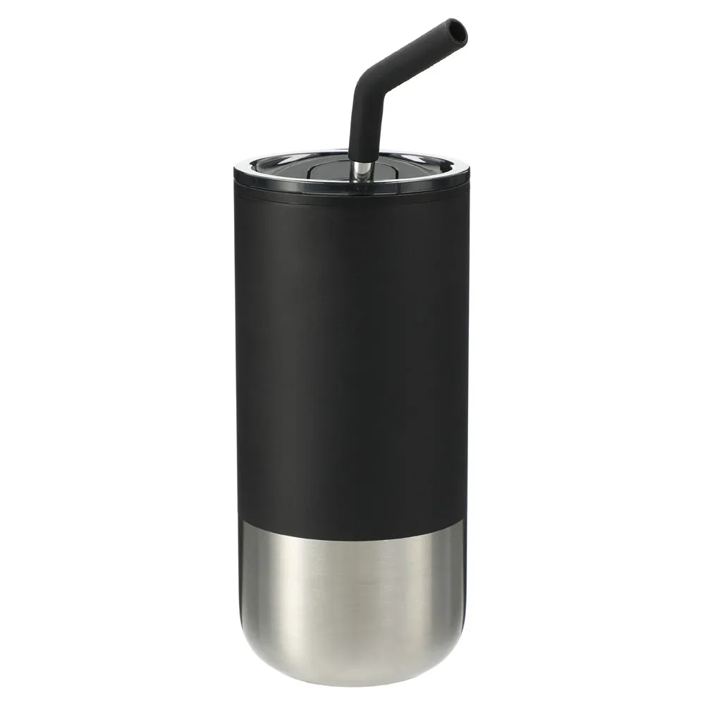 Lagom Insulated 16oz Stainless Steel Tumbler with Straw
